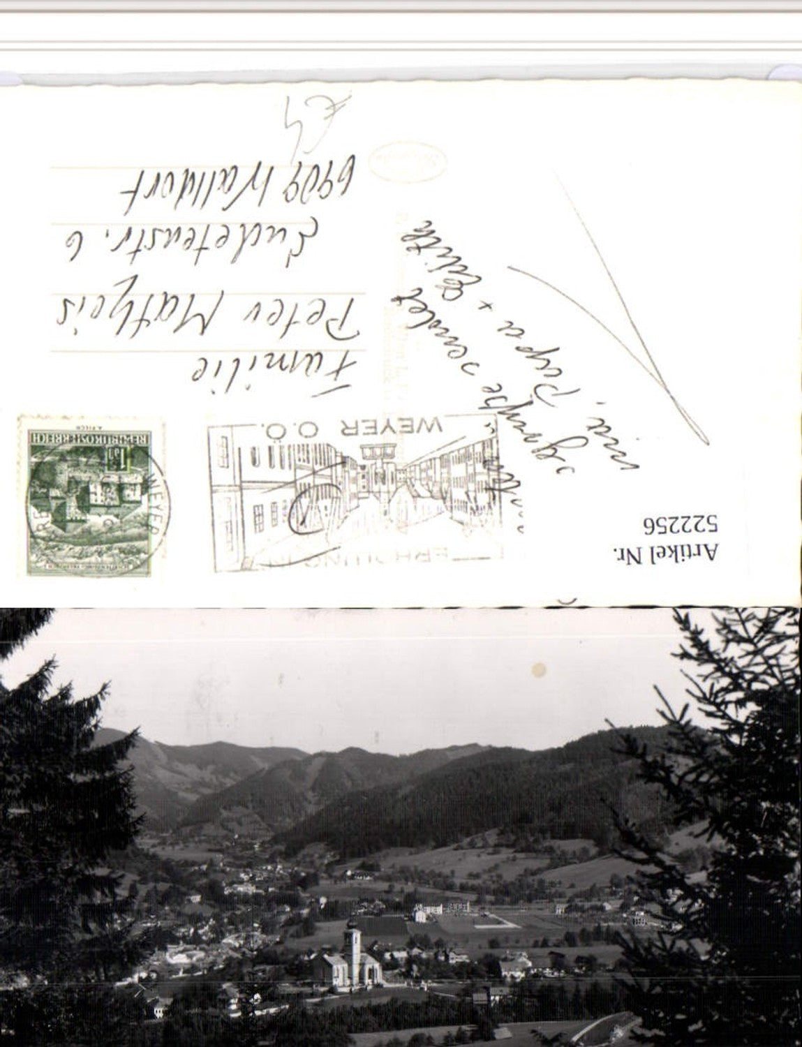 522256,Weyer an d. Enns Totale Bergkulisse