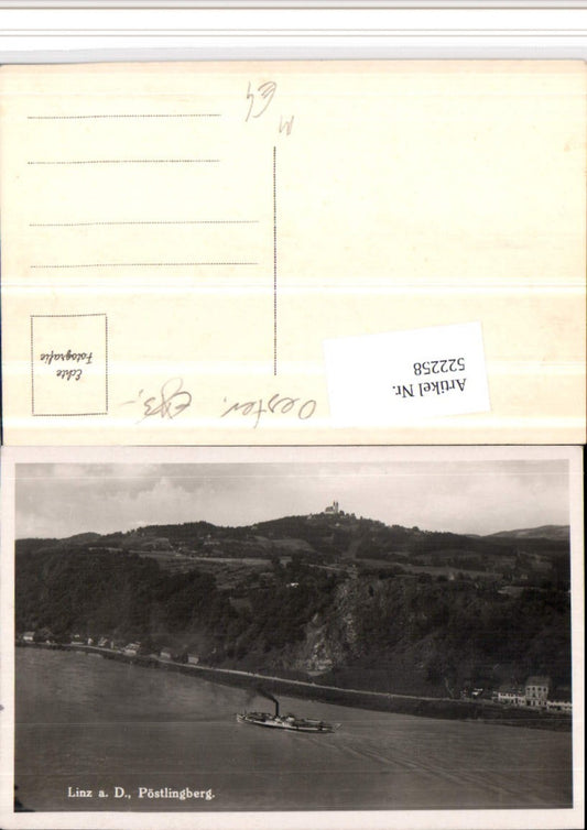 522258,Linz an d. Donau Pöstlingberg Fluss Dampfer