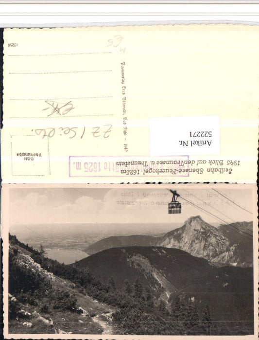 522271,Seilbahn Ebensee – Feuerkogel m. Traunsee Bergkulisse