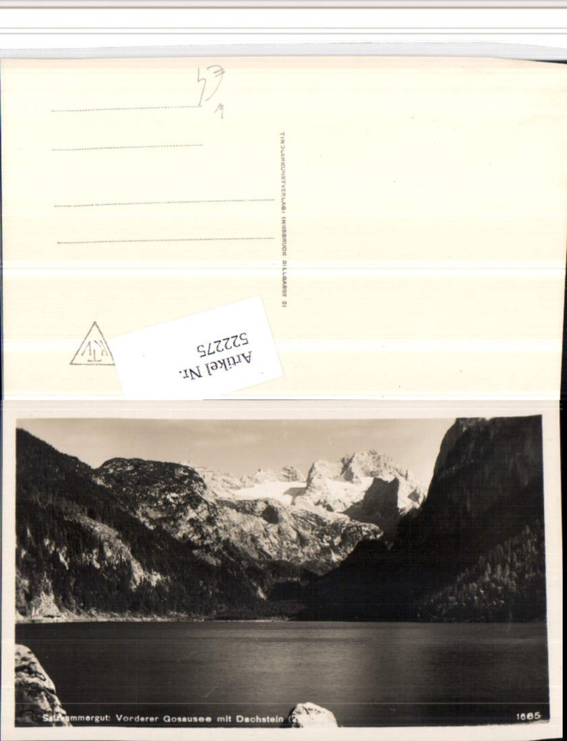522275,Vorderer Gosausee b. Gosau m. Dachstein Bergkulisse