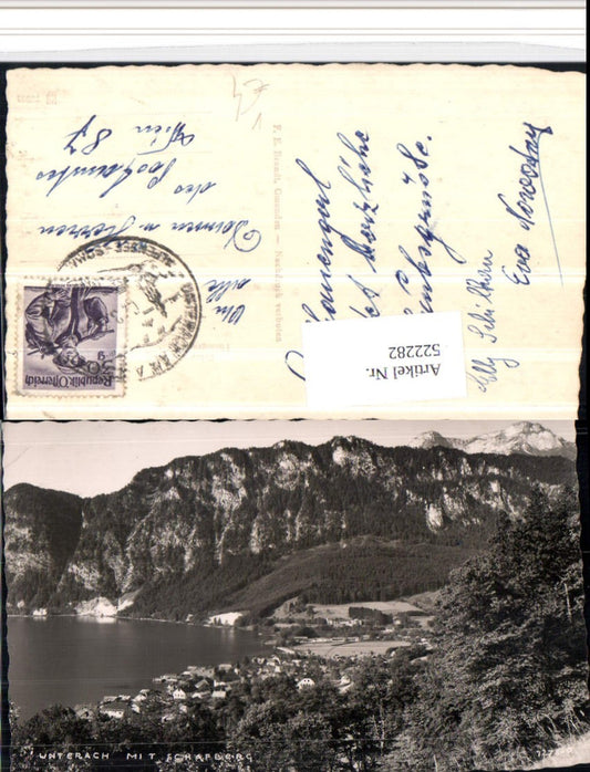 522282,Unterach am Attersee m. Schafberg Bergkulisse pub Brandt 12760