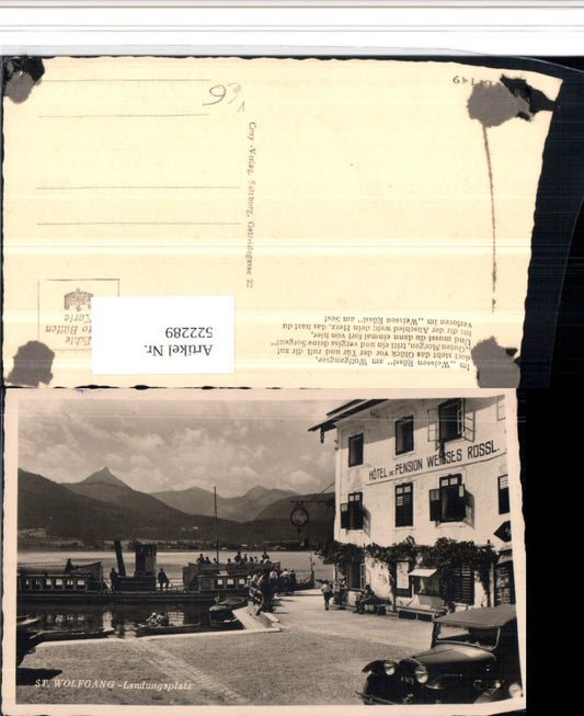 522289,St. Wolfgang Hotel Weißes Rössl Landungsplatz Dampfer pub Cosy