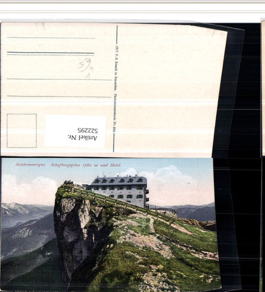 522295,Schafbergspitze u. Hotel b. St. Wolfgang pub F.E. Brandt 880
