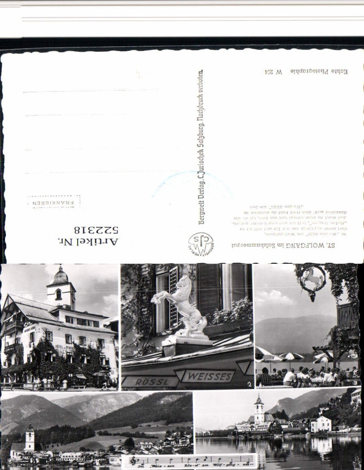 522318,St. Wolfgang Totale Weißes Rössl Mehrbildkarte