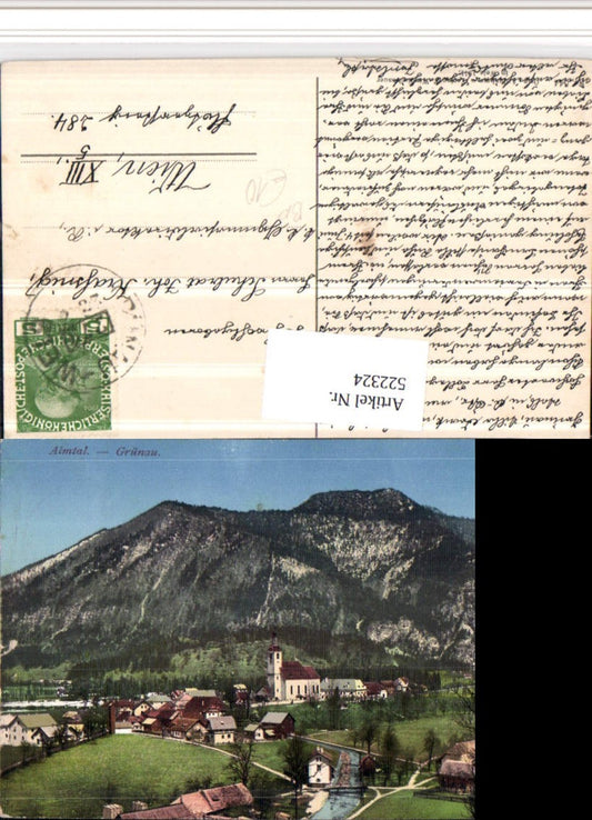 522324,Grünau im Almtal Totale Bahnpost Zug 279 nach Wels