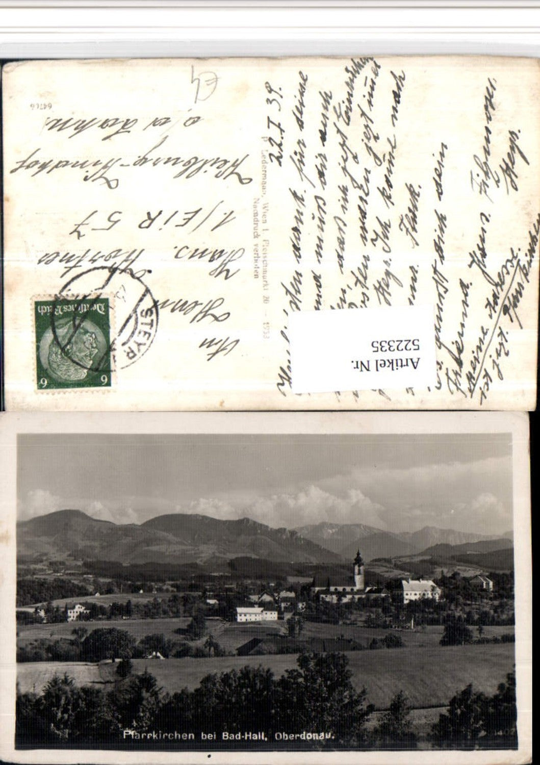 522335,Pfarrkirchen b. Bad Hall Totale Bergkulisse