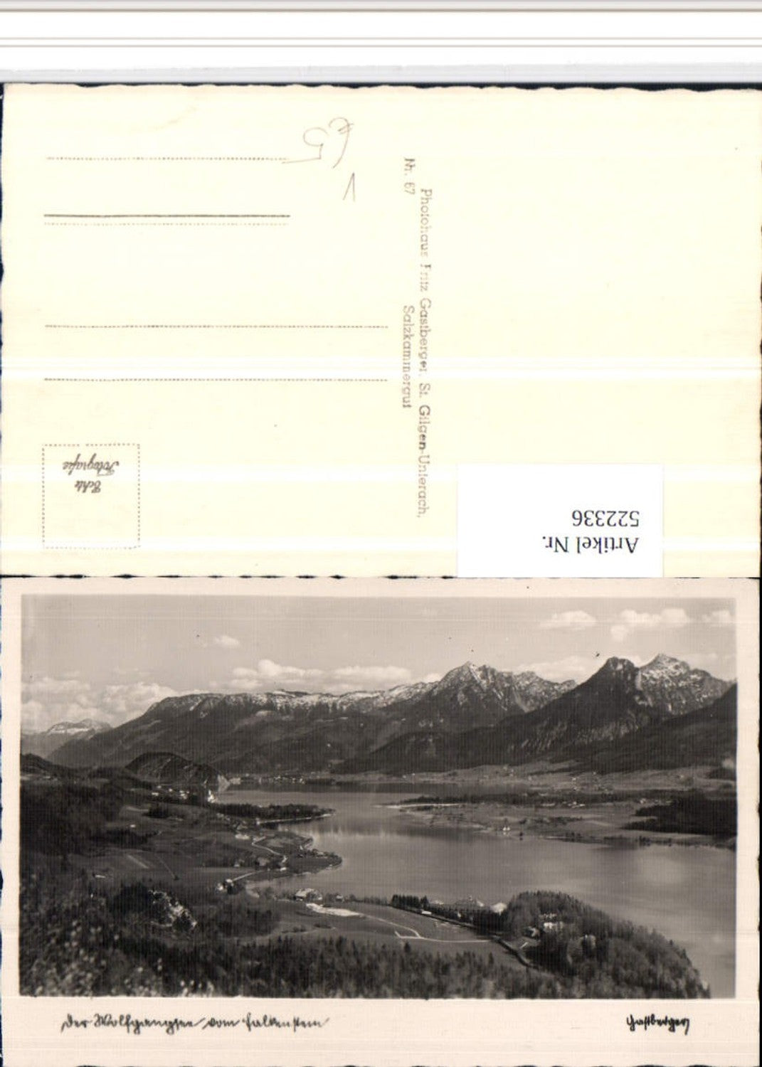 522336,Wolfgangsee See b. St. Wolfgang Bergkulisse pub Gastberger