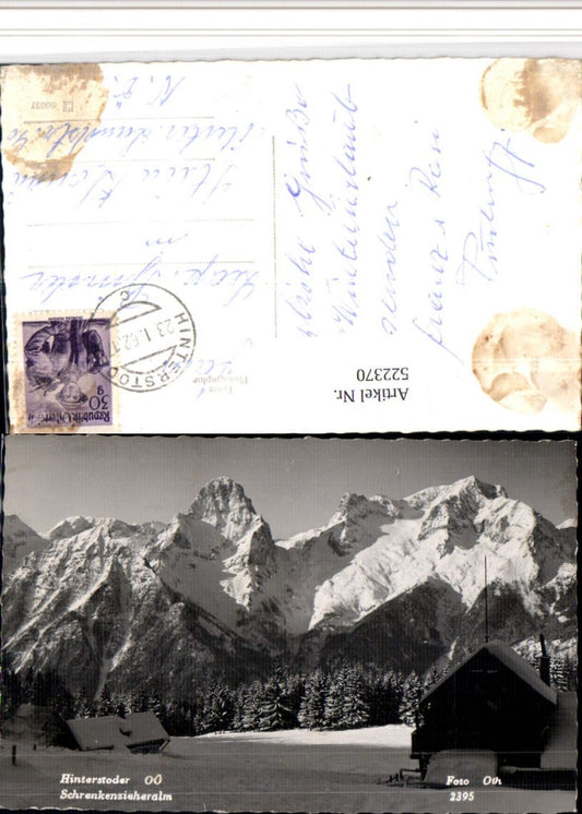 522370,Hinterstoder Schrenkenzieheralm Bergkulisse Winterbild pub Oth 2395