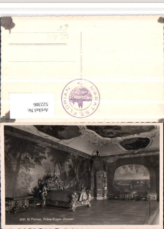 522386,Stift St. Florian Prinz-Eugen-Zimmer Innenansicht