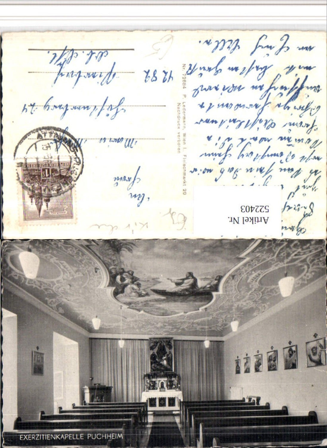 522403,Puchheim Exerzitienkapelle Kapelle Innenansicht