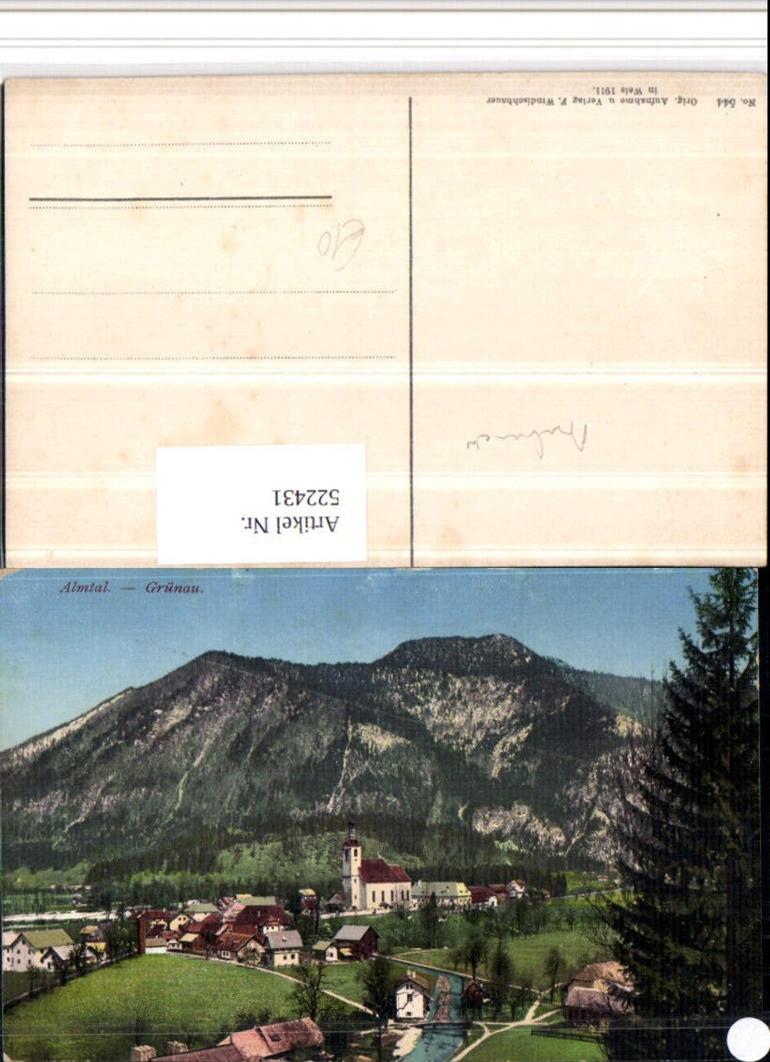 522431,Grünau im Almtal Totale Bergkulisse