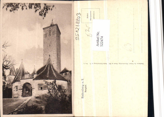 522474,Rothenburg ob der Tauber Burgtor