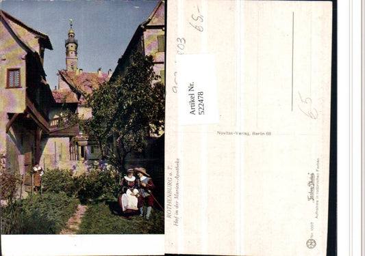 522478,Rothenburg ob der Tauber Hof i.d Marien Apotheke pub Novolito 1007