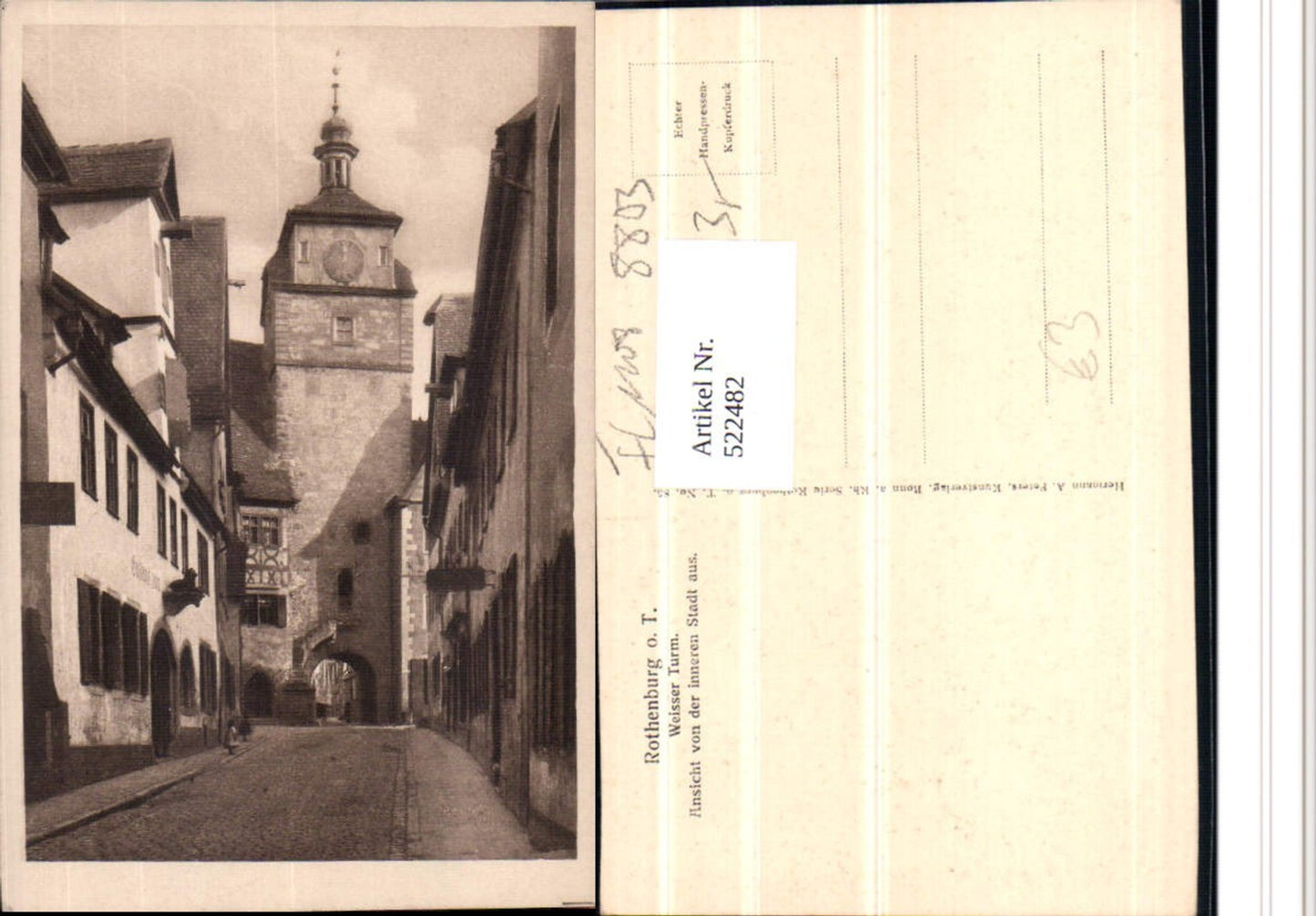 522482,Rothenburg ob der Tauber Weißer Turm