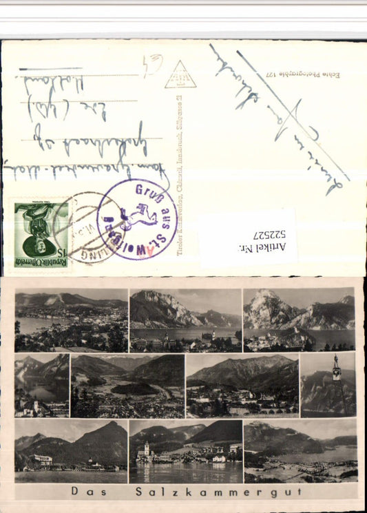 522527,Salzkammergut Gmunden St. Wolfgang Seilbahn Mehrbildkarte