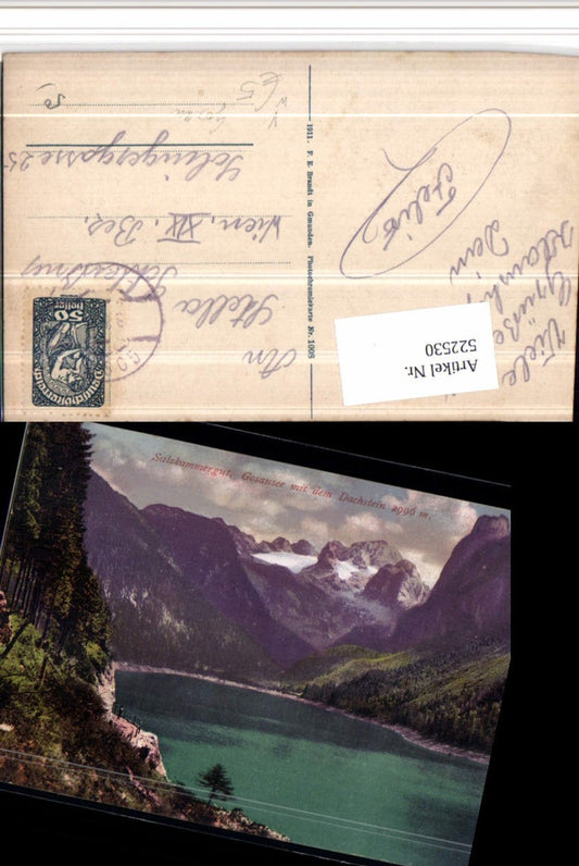 522530,Gosausee b. Gosau m. Dachstein Bergkulisse pub Brandt 1008