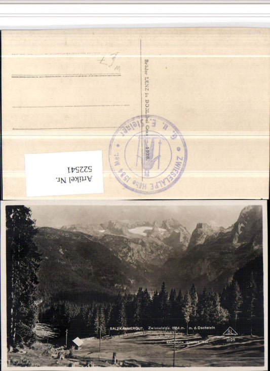 522541,Zwieselalpe m. Dachstein b. Gosau Bergkulisse