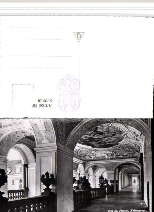 522548,St. Florian Stift Kaisergang Innenansicht