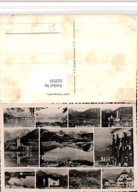 522555,Wolfgangsee St. Wolfgang Strobl St. Gilgen Mehrbildkarte pub Brandt