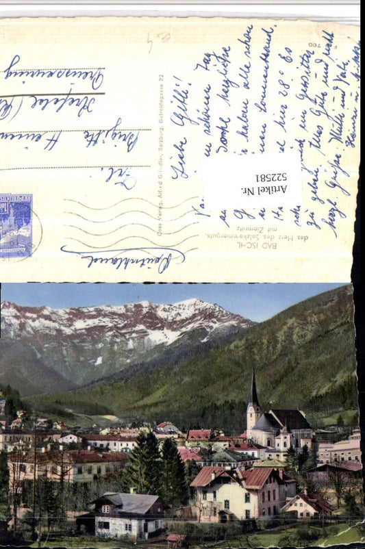 522581,Bad Ischl Teilansicht m. Ziemnitz Bergkulisse
