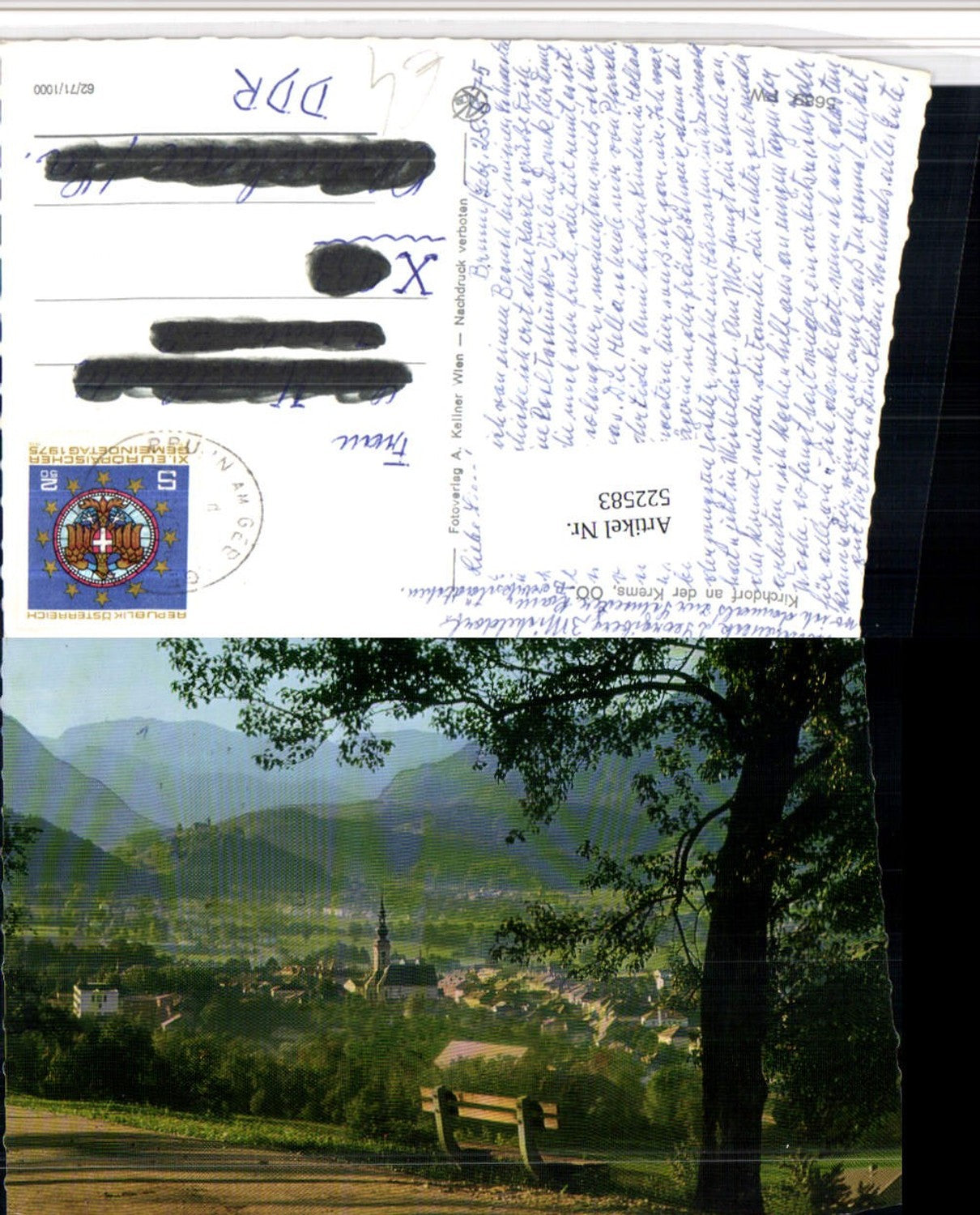 522583,Kirchdorf an d. Krems Totale Bergkulisse