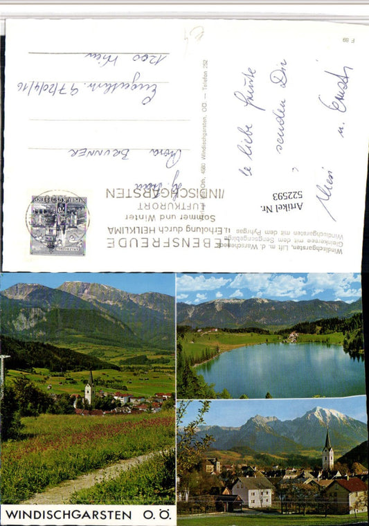 522593,Windischgarsten Totale See Bergkulisse Mehrbildkarte