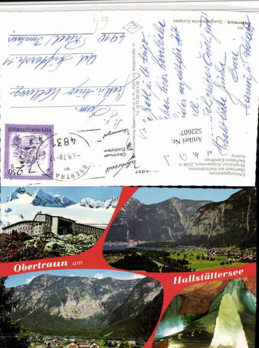 522607,Obertraun am Hallstättersee Totale Eishöhle Mehrbildkarte