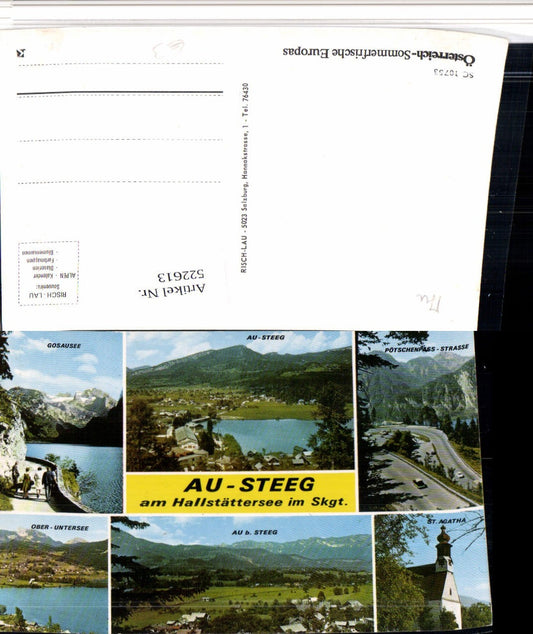 522613,Au Steeg am Hallstättersee St. Agatha Gosausee Mehrbildkarte