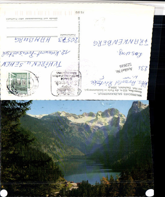 522616,Gosausee b. Gosau m. Hohen Dachstein Bergkulisse