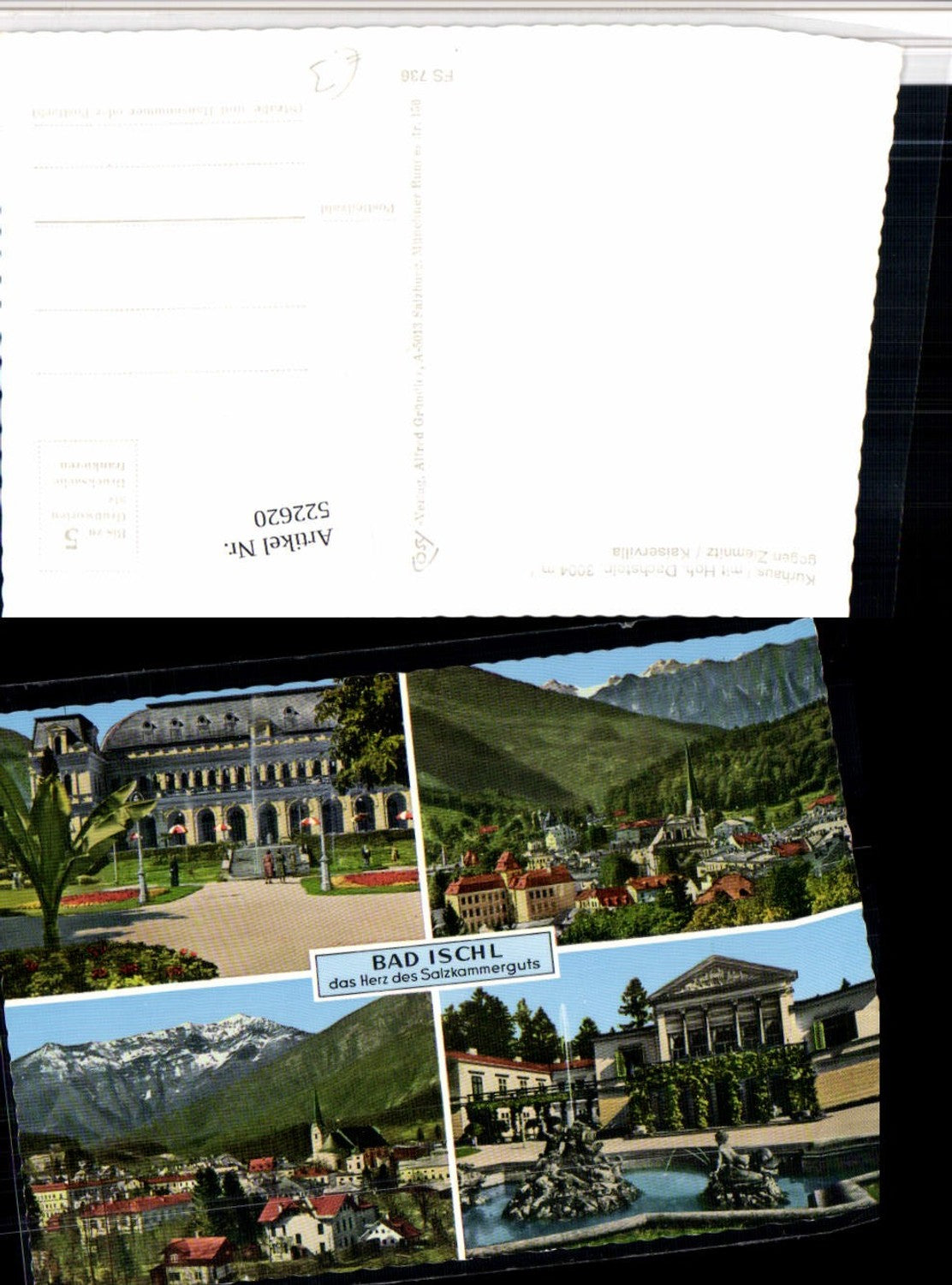 522620,Bad Ischl Totale Kaiservilla Kurhaus Mehrbildkarte pub Cosy