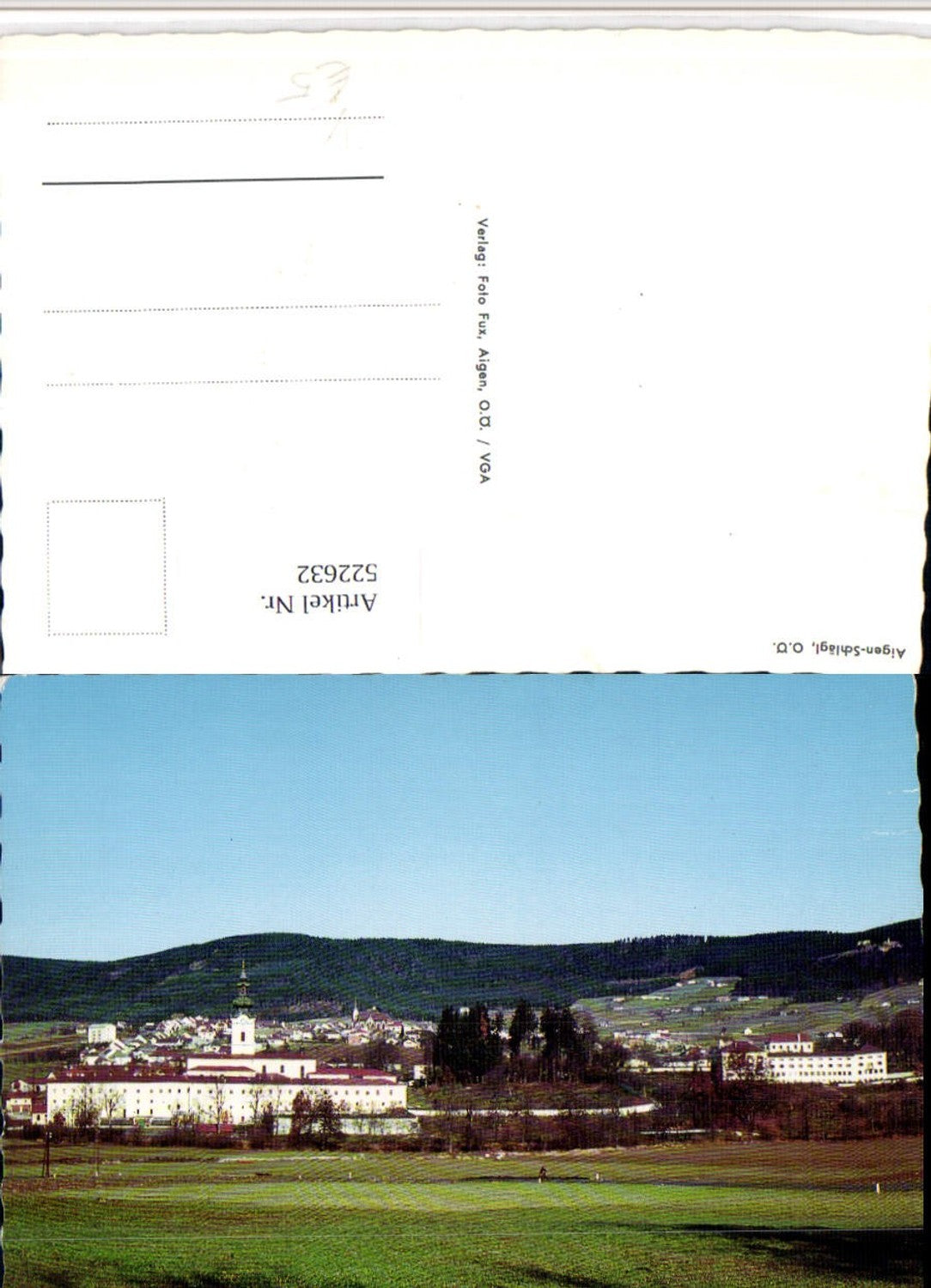 522632, Aigen-Schlägl Partial view with pen pub Photo Fux