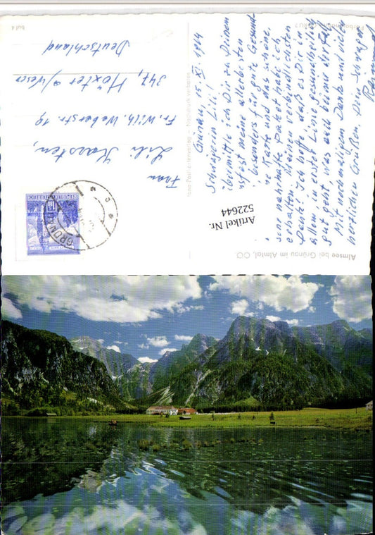 522644,Almsee See b. Grünau im Almtal Bergkulisse