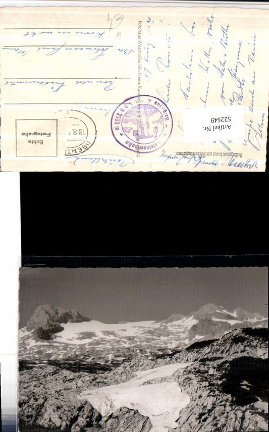 522649,Heilbronnerkreuz am Dachstein b. Obertraun Bergkulisse