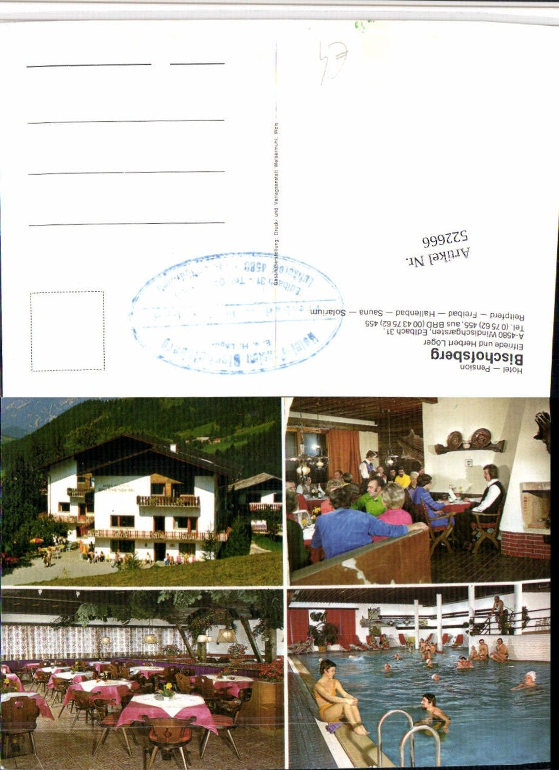 522666,Windischgarsten Hotel Pension Bischofsberg Mehrbildkarte