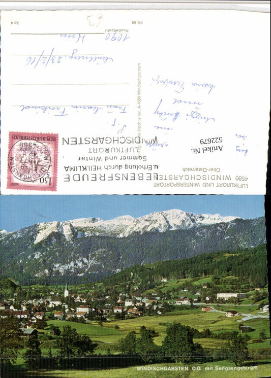 522679,Windischgarsten Totale m. Sengsengebirge Bergkulisse