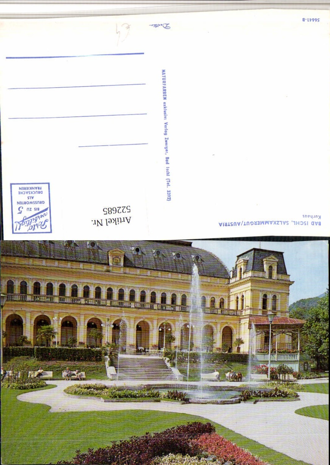 522685,Bad Ischl Kurhaus Gebäude Brunnen