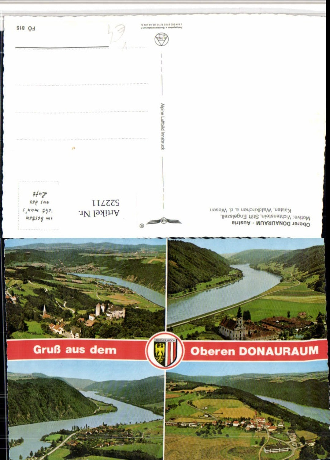 522711,Vichtenstein Kasten Waldkirchen Engelszell pub Alpine Luftbild 815