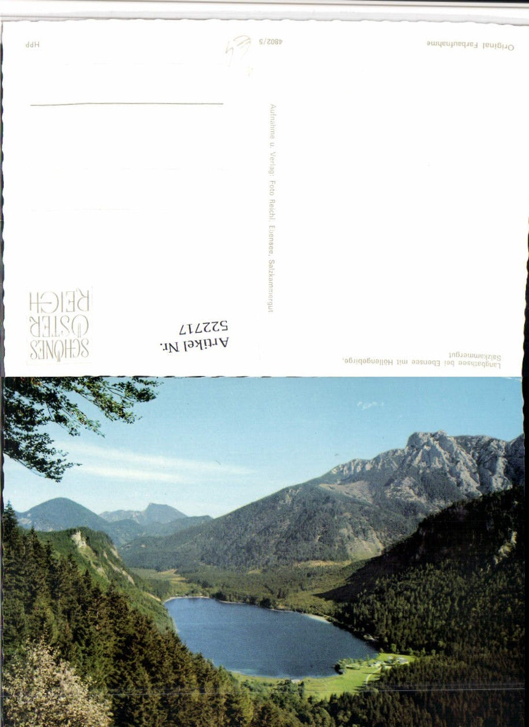 522717,Langbathsee See b. Ebensee m. Höllengebirge Bergkulisse