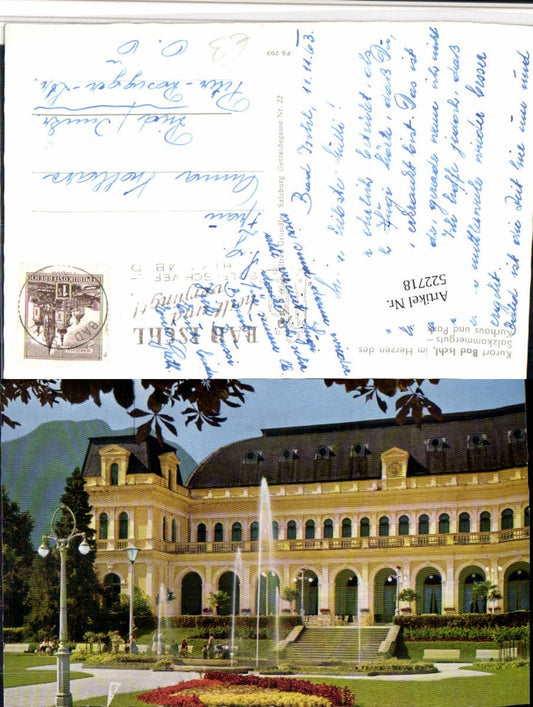 522718,Bad Ischl Kurhaus u. Park Brunnen