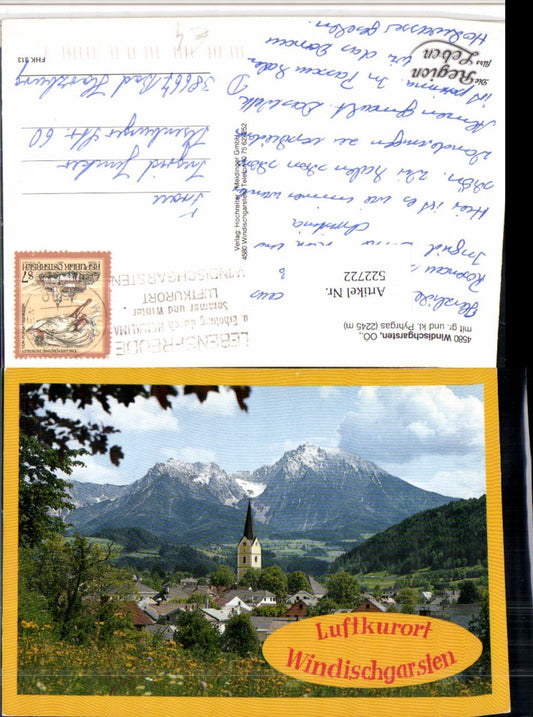 522722,Windischgarsten Teilansicht m. Priel Bergkulisse