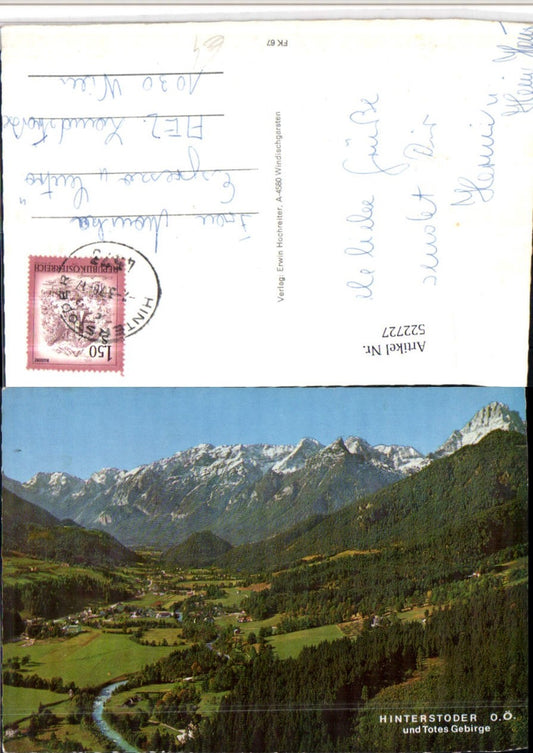 522727,Hinterstoder Totale m. Toten Gebirge Bergkulisse