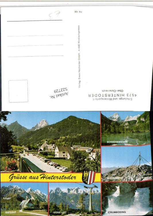 522729,Hinterstoder Totale Höss-Lift Dietlgut Mehrbildkarte