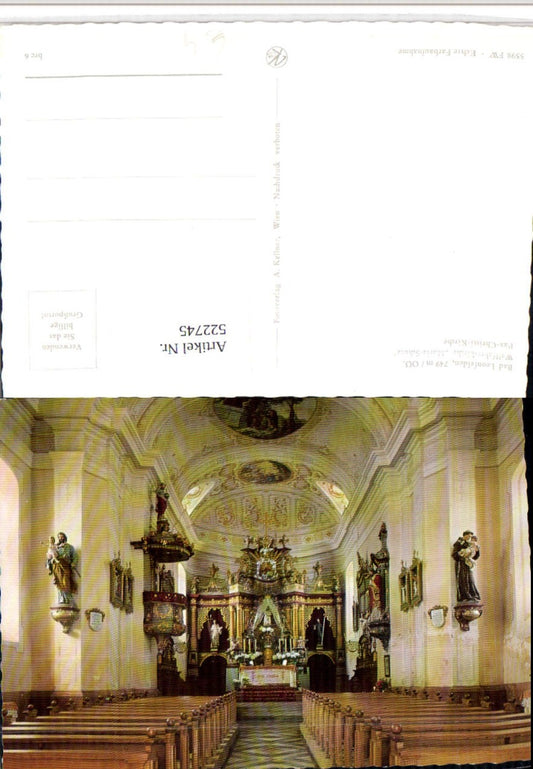 522745,Bad Leonfelden Kirche Maria Schutz Innenansicht