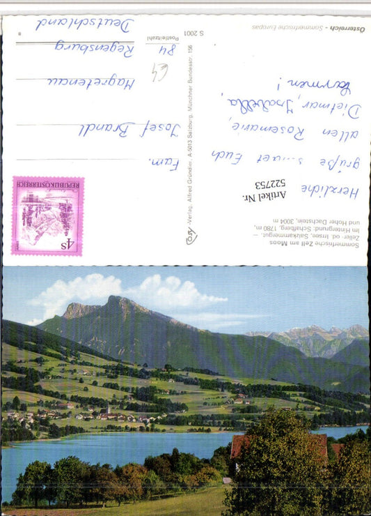 522753,Zell am Moos Totale m. See Bergkulisse pub Cosy