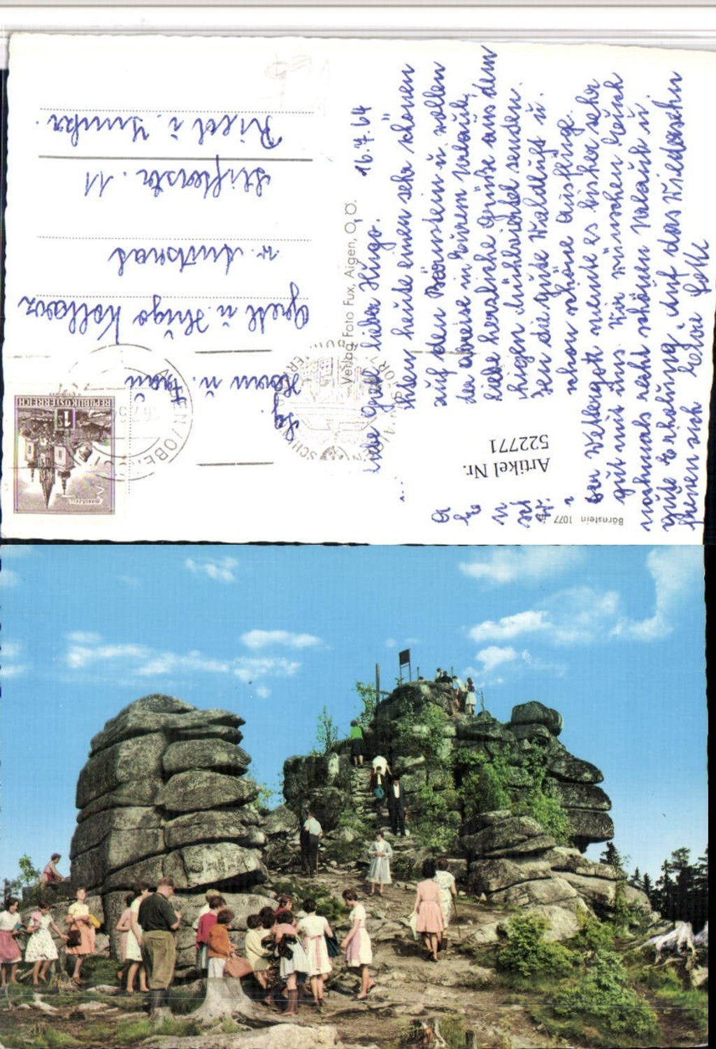 522771,Bärnstein Bärenstein Felsen b. Aigen Ulrichsberg pub Photo Fux