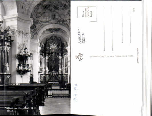 522786,Stiftskirche Kirche Engelszell b. Engelhartszell Innenansicht