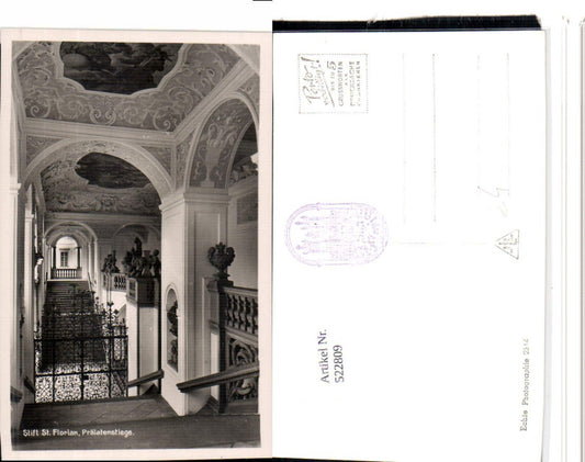 522809,St. Florian Stift Prälatenstiege Innenansicht