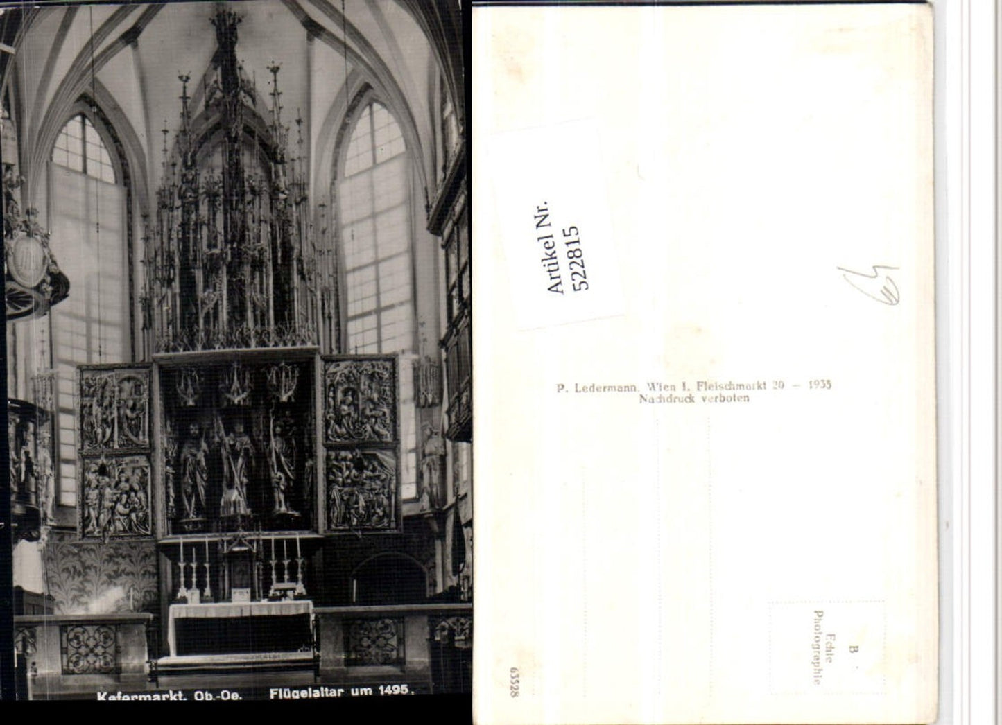 522815,Kefermarkt Kirche Innenansicht Flügelaltar