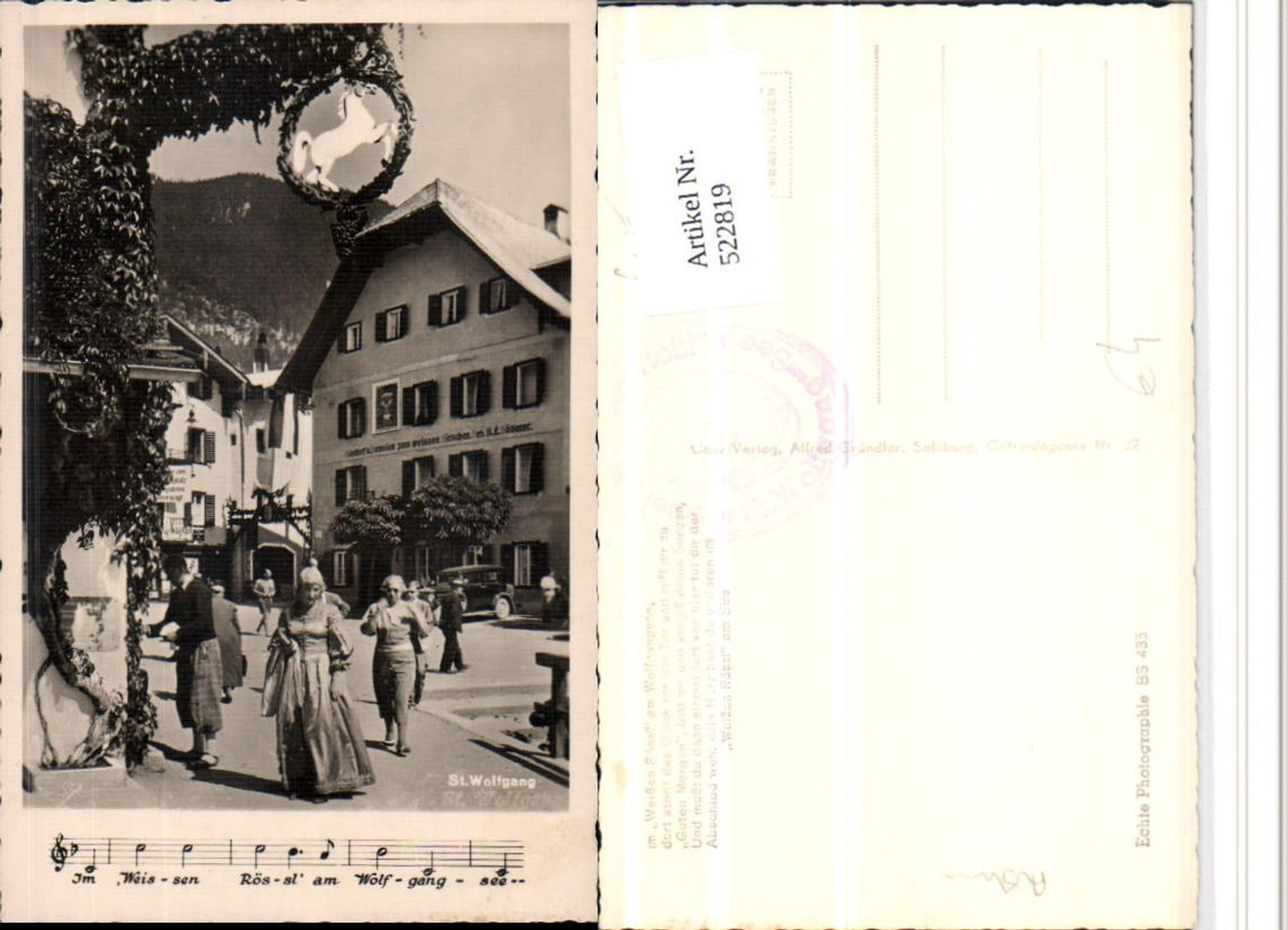 522819,St. Wolfgang Weißes Rössl Gasthof zum weißen Hirschen Tracht