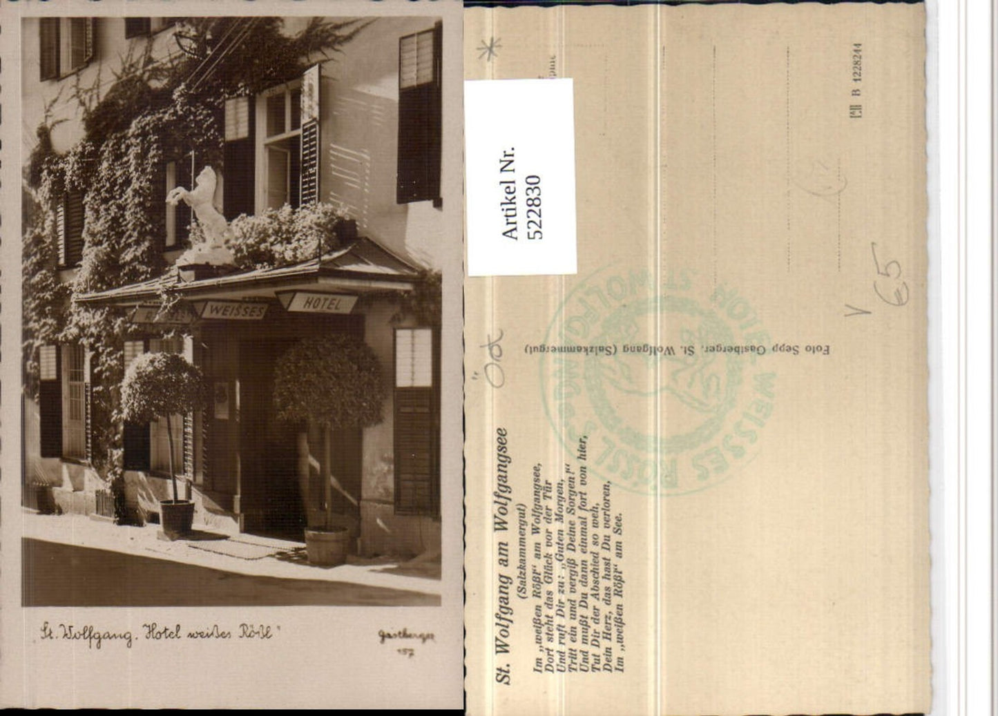 522830,St. Wolfgang Hotel weißes Rössl Tür pub Gastberger 157